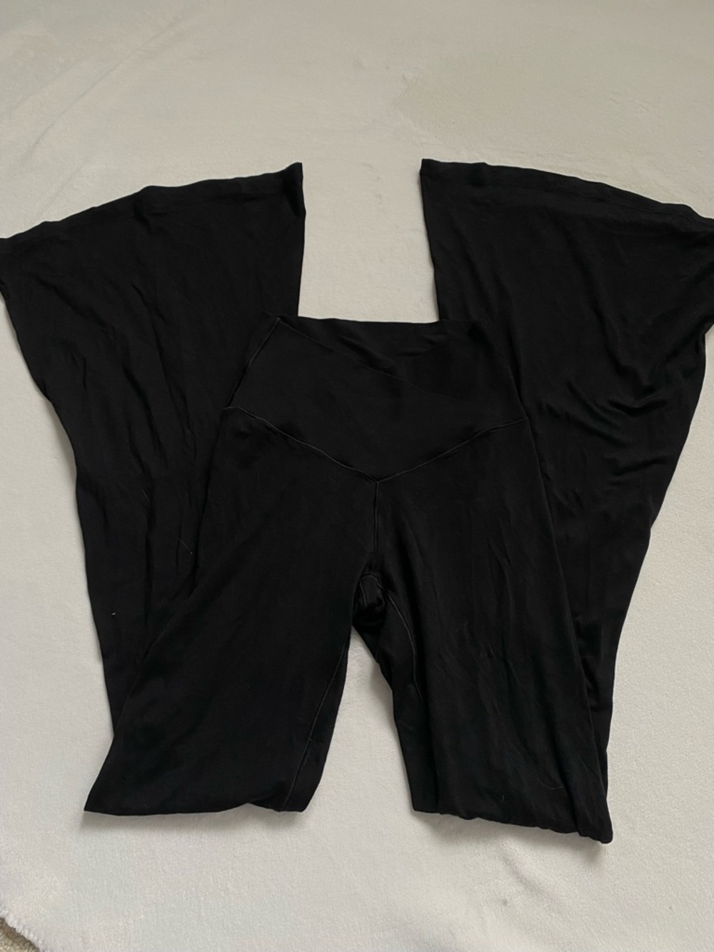 aerie Black Wide-Leg High-Rise Jumpsuit Leggings